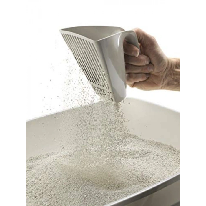 İnce Elekli Kedi Kumu Küreği