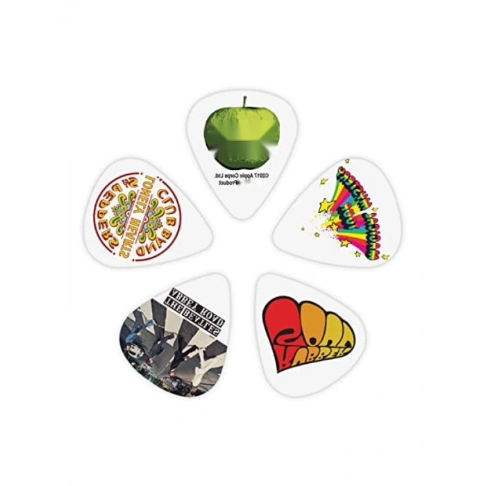 İnce Kalınlıkta Beatles Temalı Selüloit Gitar Peni Seti