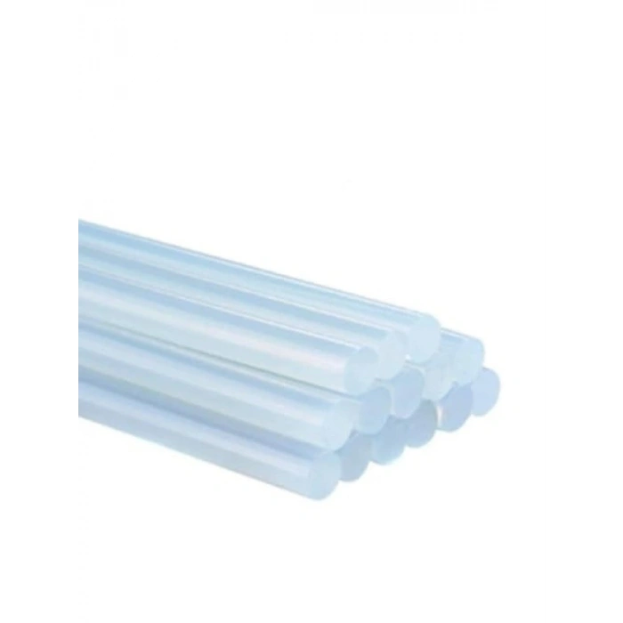 İnce Şeffaf Silikon Çubuk - 7.5 mm x 150 mm (15 Adet)