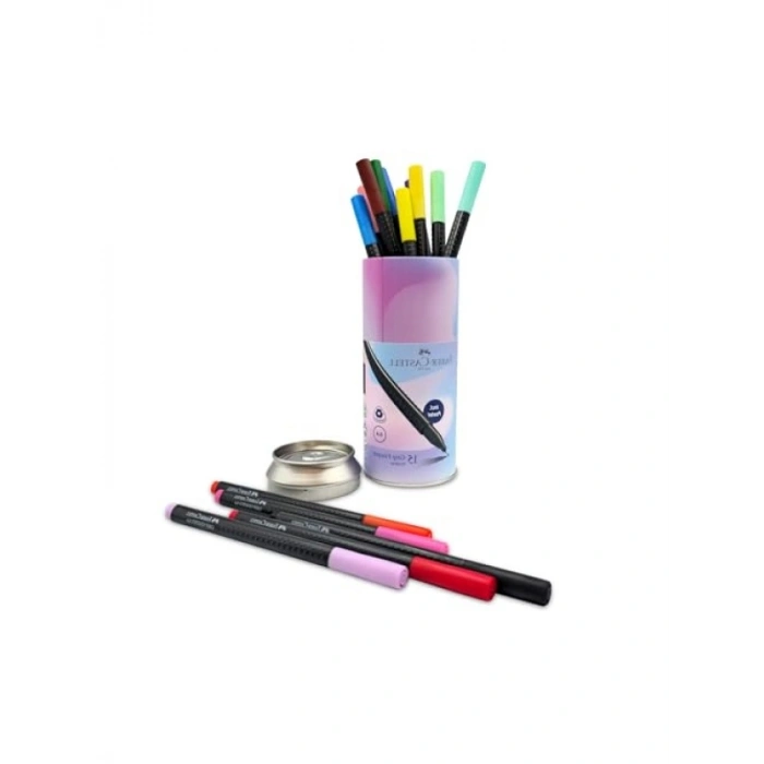 İnce Uçlu 15li Keçeli Kalem Seti - Ergonomik Tasarım