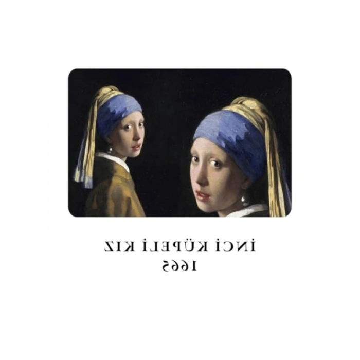 İnci Küpeli Kız Temalı Çizgisiz A4 Defter (64 Sayfa)