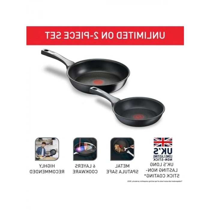 İndüksiyon Tabanlı Tava Seti, 20 ve 26 cm Boyutlarında 2li Set
