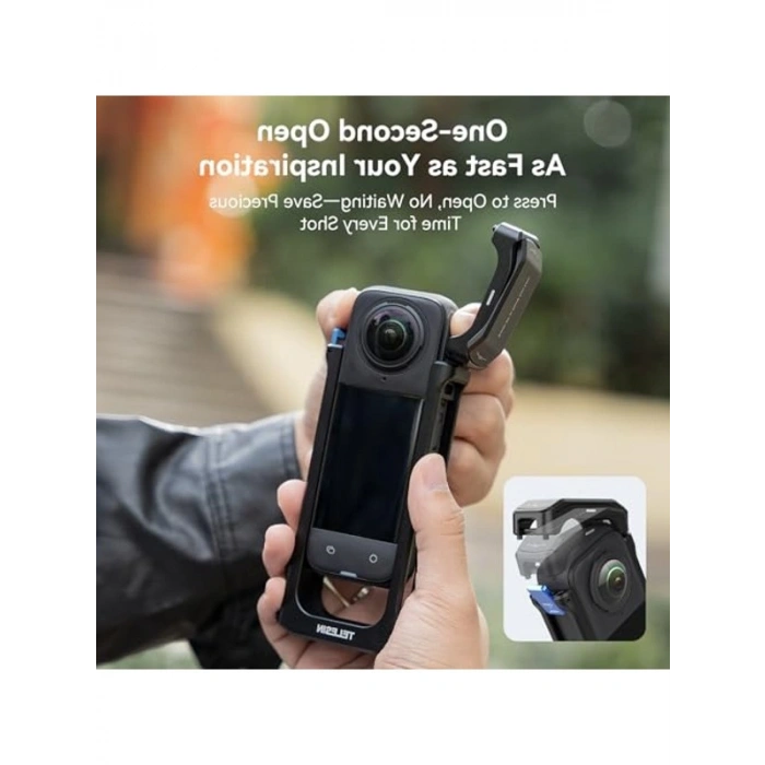 İnsta360 X4 için Koruyucu Kılıf, Pratik Çerçeve ile Yüksek Koruma