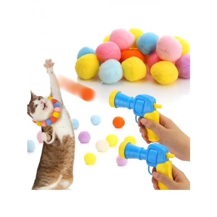 İnteraktif Kedi Oyun Tabancası Seti, 2li Paket