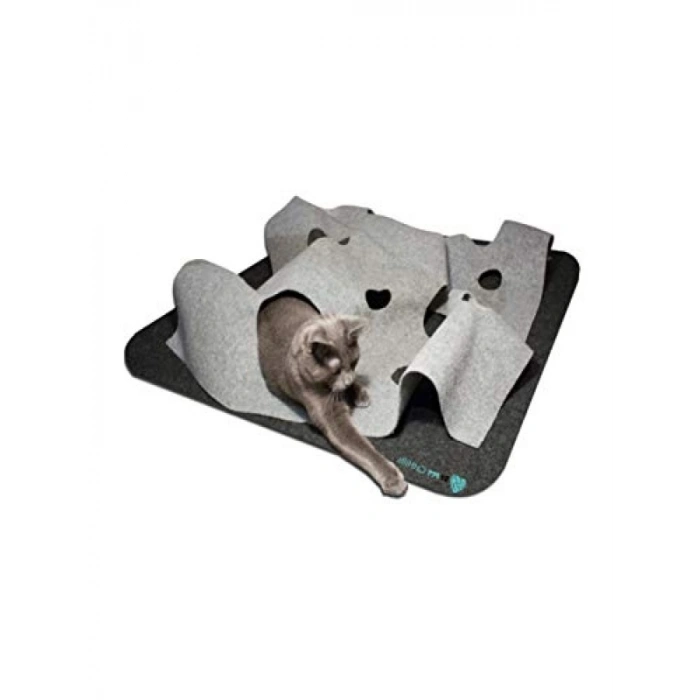 İnteraktif Kedi Tepeleri Oyun Alanı ve Saklanma Tüneli