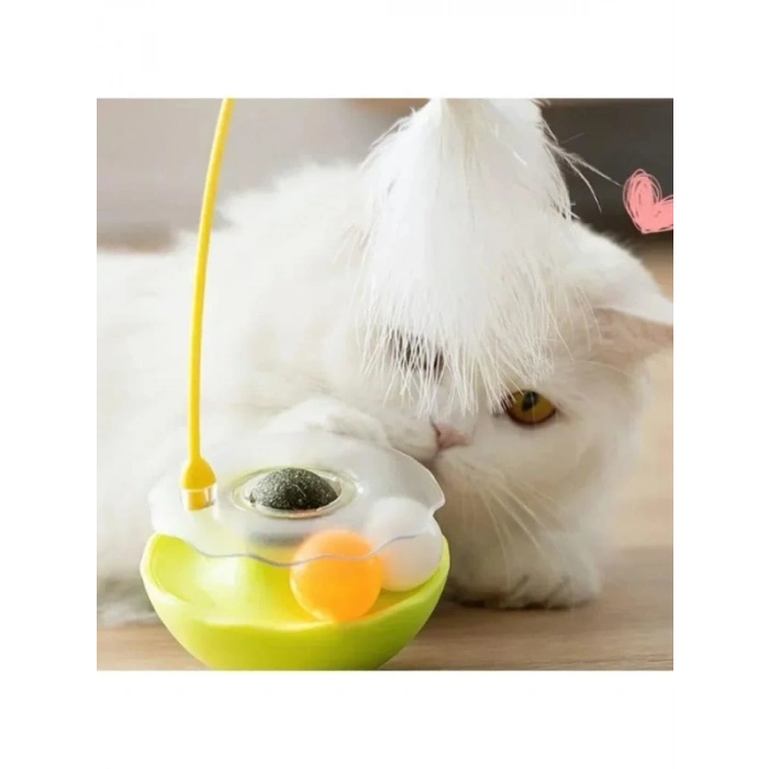 İnteraktif Tüylü Kedi Oyuncağı - Nanesi Yalama Topu