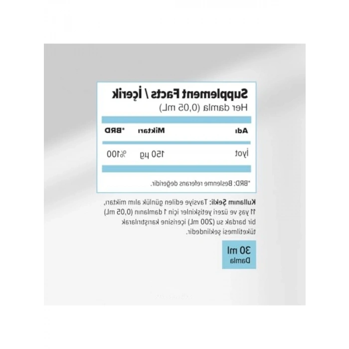 Iodine Damla, 150 Mcg, 30 ml