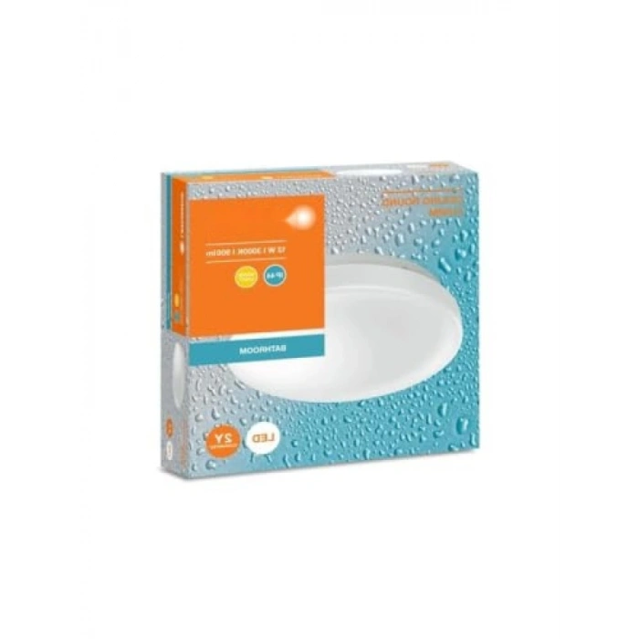 IP44 Sıcak Sarı Işık LED Plafonyer 12W
