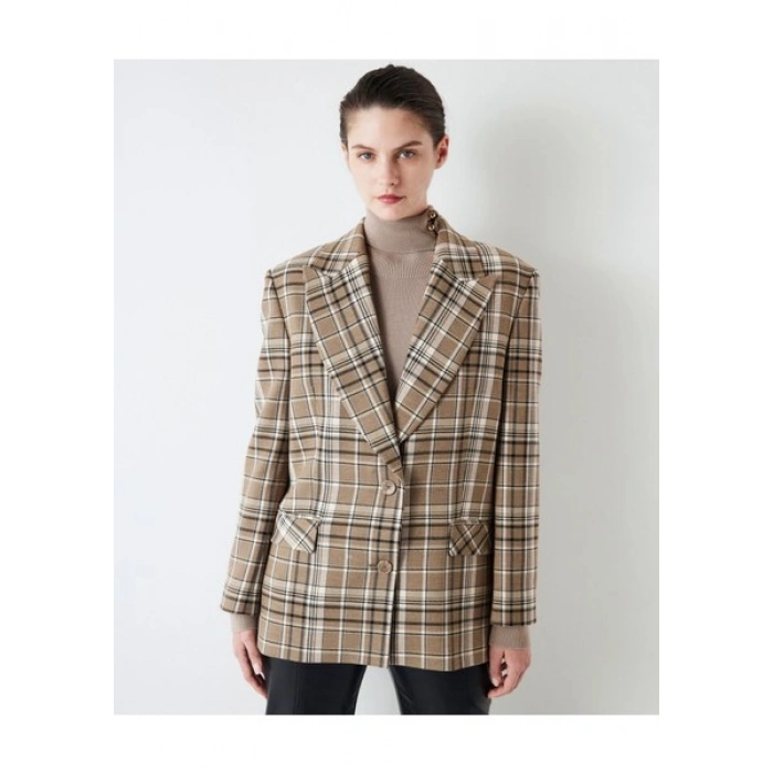 İpekyol Ekose Desen Blazer