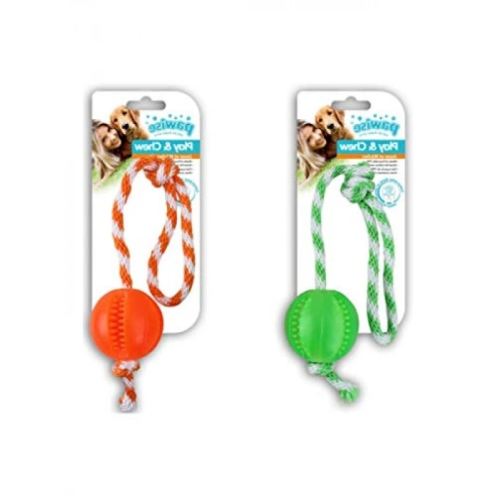 İpli Top Kemirme Oyuncağı, 40 cm