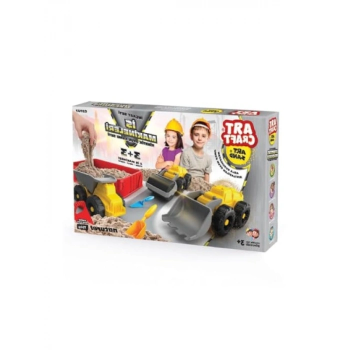 İş Makineleri Temalı 750 gr Kum Seti