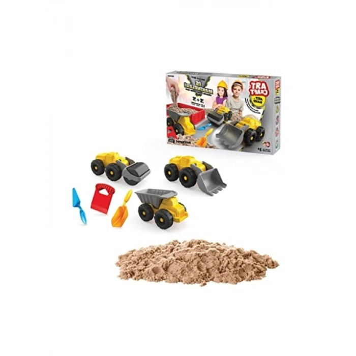 İş Makineleri Temalı 750 gr Kum Seti