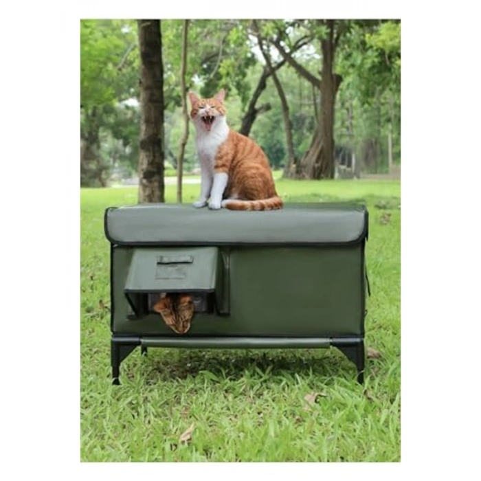 Isı Yalıtımlı Dış Mekan Kedi Evi, Su ve Rüzgar Geçirmez