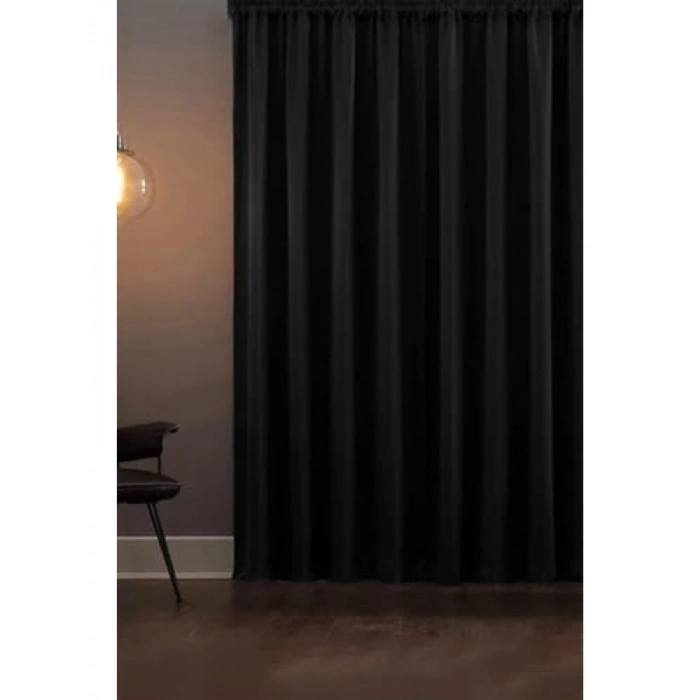 Işık Geçirmez Fon Perde – Siyah, 150x250 cm