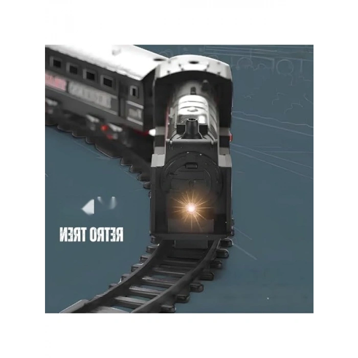 Işıklı 23 Parça Klasik Tren Seti - 96 cm, 3 Farklı Ray Modeli