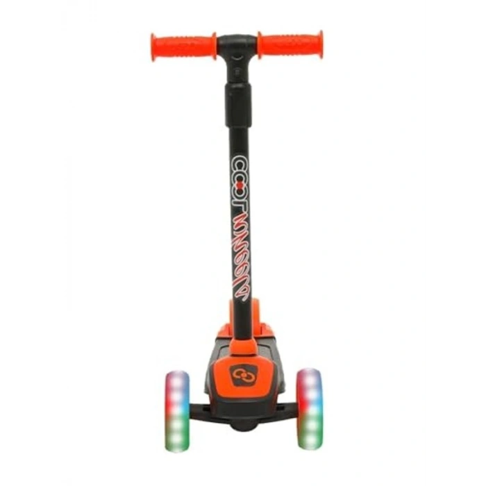 Işıklı 3 Tekerlekli Çocuk Scooter - Ayarlanabilir ve Koruyucu Set ile