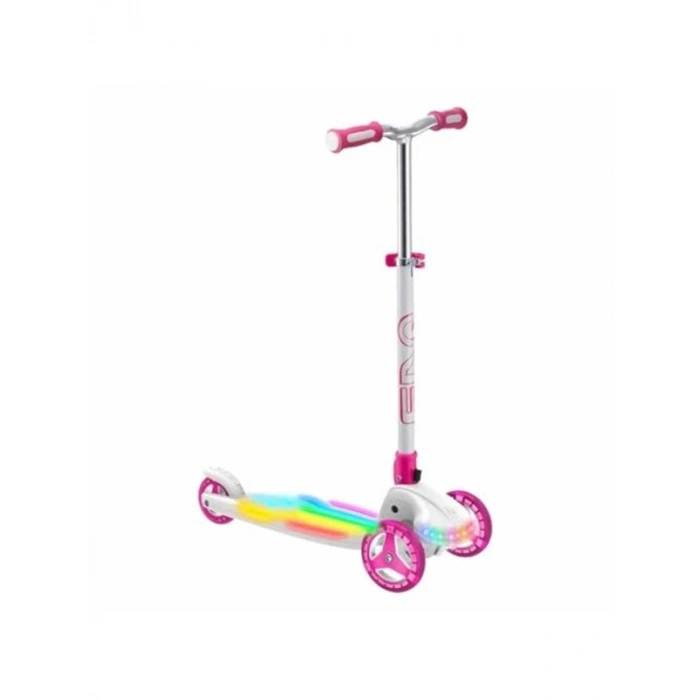 Işıklı 3 Tekerlekli Katlanabilir Scooter, Renkli ve Eğlenceli Tasarım