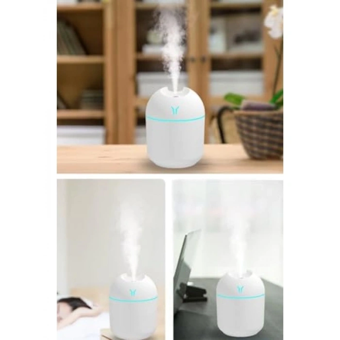 Işıklı Hava Nemlendirici - Pembe