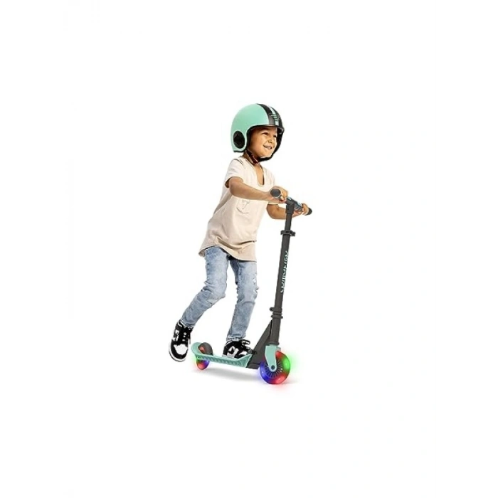 Işıklı Katlanabilir 2 Tekerlekli Scooter - Mint Renkli