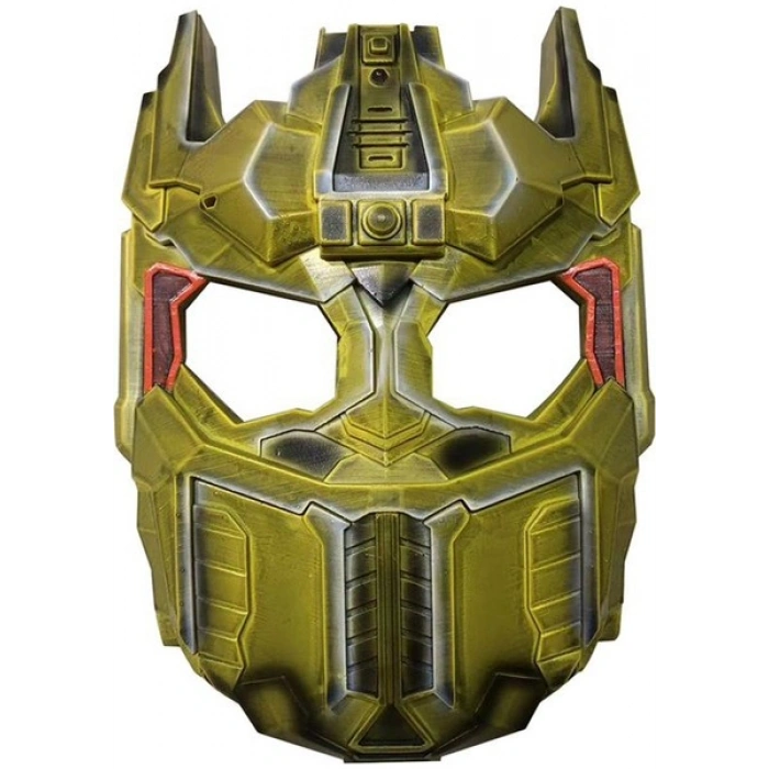 Işıklı Ses Değiştiren Maske Pilli Robot Maske Sarı