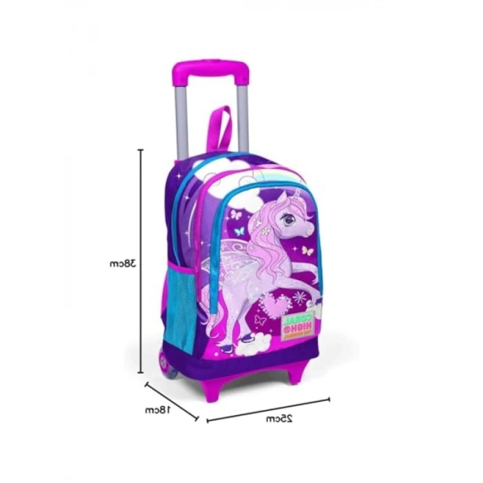 Işıklı Tekerlekli Çekçek Sırt Çantası