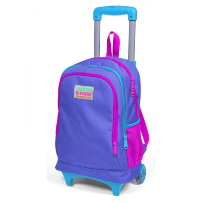 Işıklı Tekerlekli Polyester Çekçek Sırt Çanta