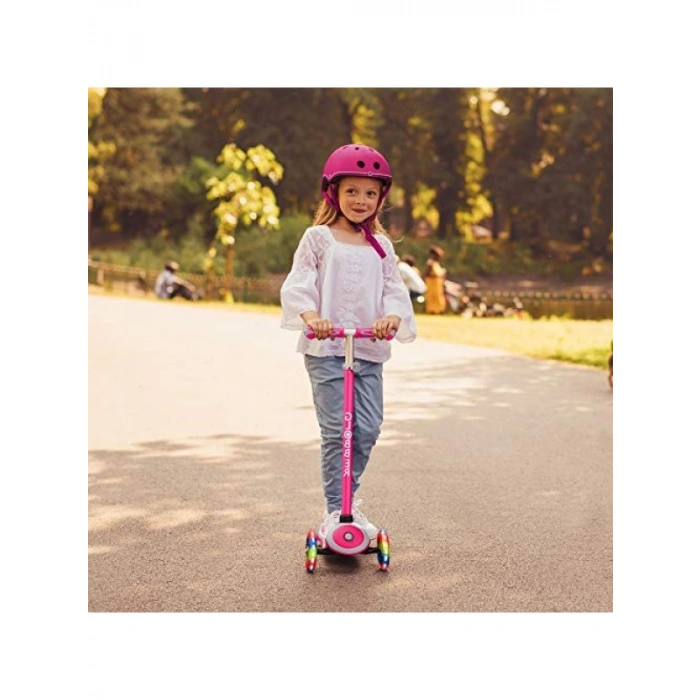 Işıklı Tekerlekli Scooter, 4 Kademeli T-Bar ile