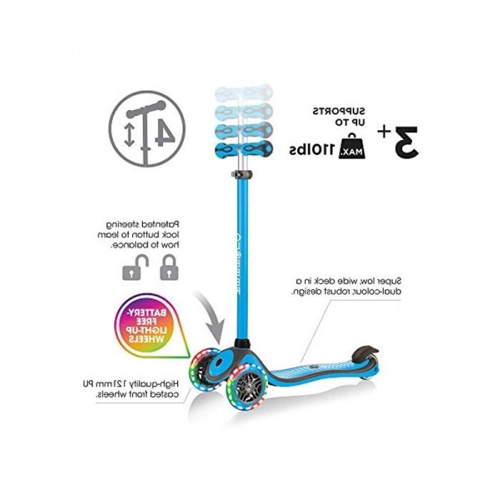 Işıklı Tekerlekli Scooter, Çocuklar İçin Eğlenceli Araç