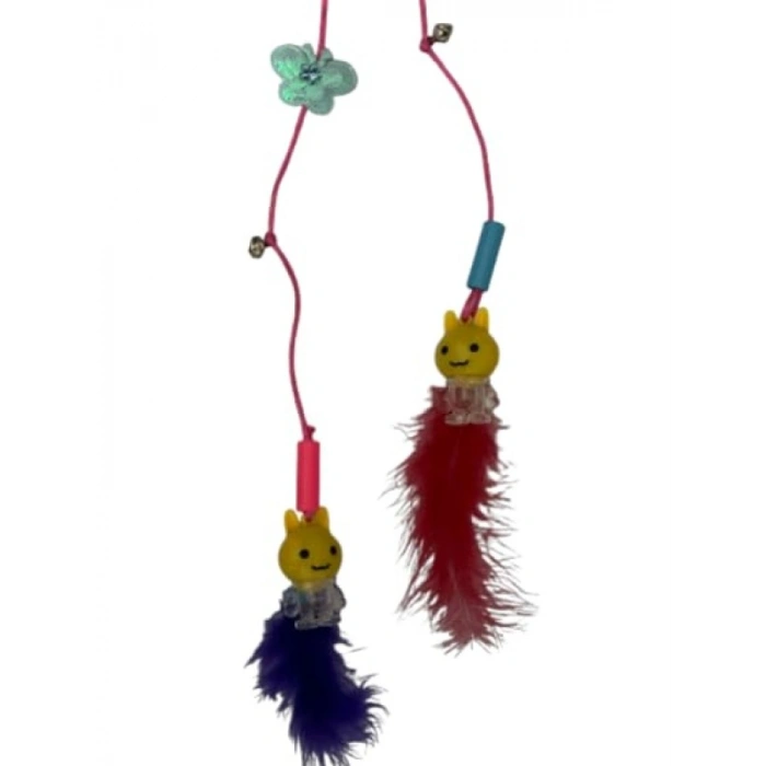 Işıklı Tüylü Kedi Oltası, 105 cm