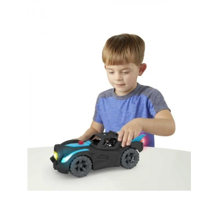 Işıklı ve Sesli Eğlenceli Araç Seti - Batman Figürü ile Batmobil