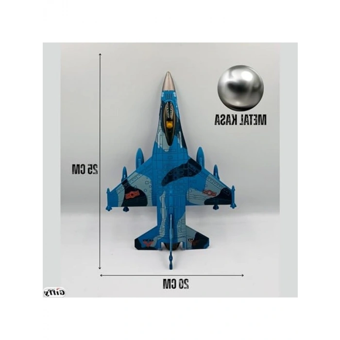Işıklı ve Sesli Metal Kasa Savaş Uçağı, Şarjlı Buhar Özellikli