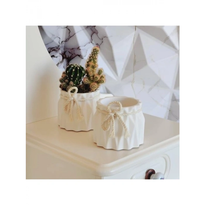 İskandinav Tarzı Beton Saksı Seti, Minimal Tasarım