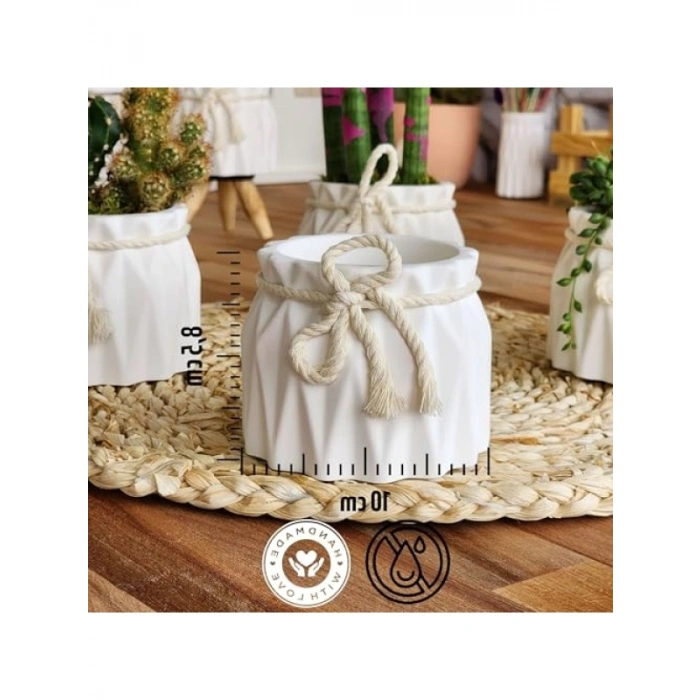 İskandinav Tarzı Beton Saksı Seti, Minimal Tasarım