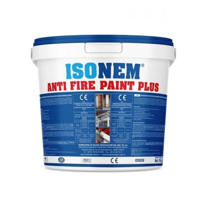 İsonem Antifire Paint Plus 120 Dk Yangına Dayanıklı Boya 10 kg Beyaz