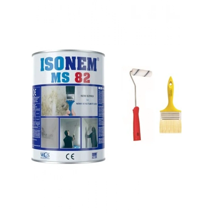 Isonem Ms 82 Nem Rutubet Boyası 5 kg Epoksi Rulo + Kestirme Fırça