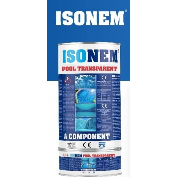 Isonem Pool Havuz Boyası Transparent (Şeffaf) (A+B Komp. 4,5 kg Set)