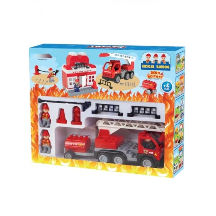 İtfaiye Temalı Çocuk Oyun Seti - Double Blocks