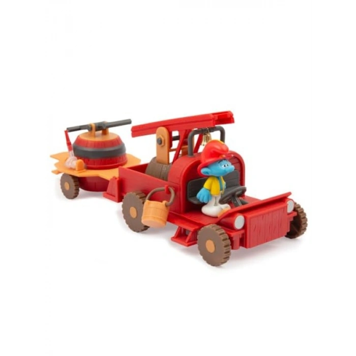 İtfaiye Temalı Oyuncak Araç - Şirinler Tasarımı