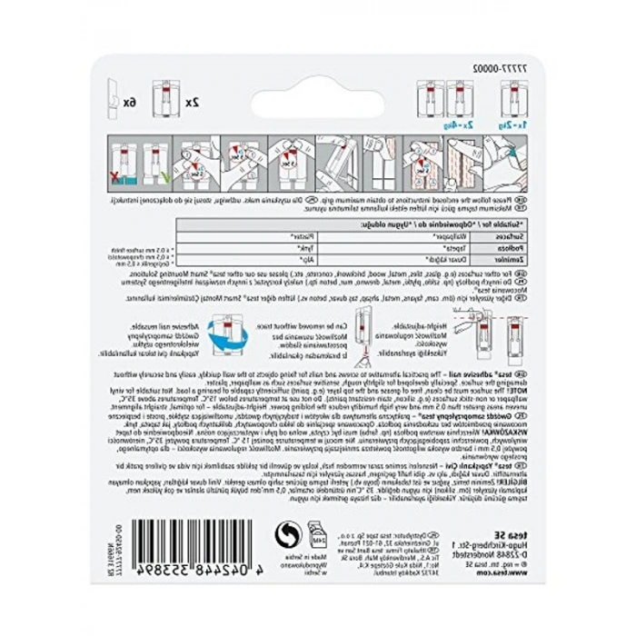 İz Bırakmadan Sökülebilen Yapışkanlı Askı - 2 kg Kapasite