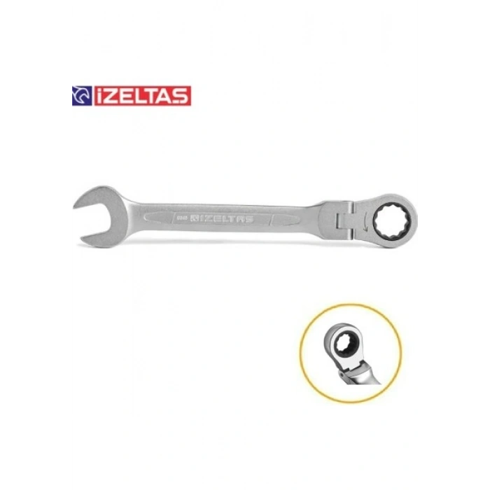 İzeltaş Mafsallı Cırcır Kombine Anahtar 13 mm