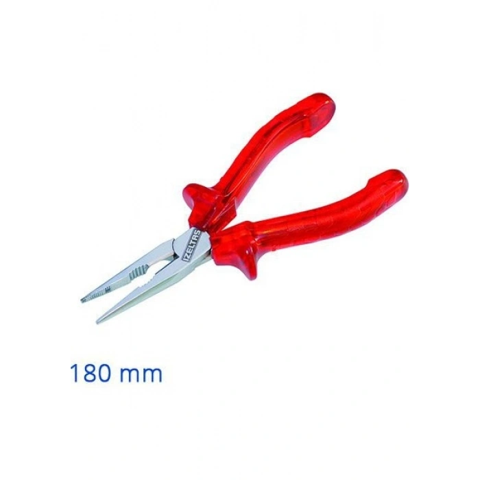İzeltaş Uzun Kargaburun Düz Uçlu Kraft 180 Mm