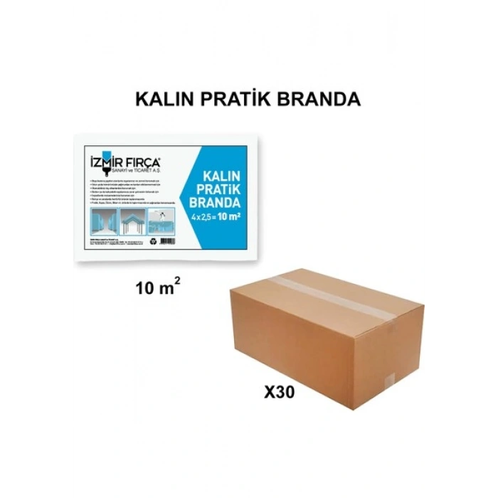 Izmir Fırça Arge Toptan Kalın Pratik Branda 10 M2 -30 Adet 010338