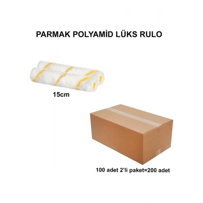 Izmir Fırça Arge Toptan Parmak Lüks Polyamid Rulo Yedek 15 Cm- 200 Adet 012738