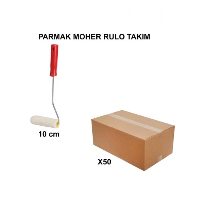 Izmir Fırça Arge Toptan Parmak Moher Rulo Takım 10 Cm-50 Adet 010857