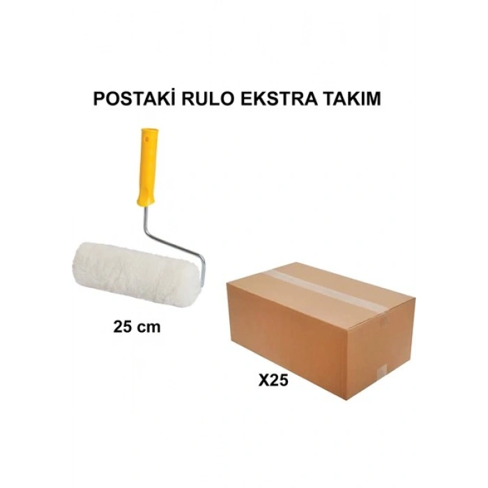 Izmir Fırça Arge Toptan Postaki Extra Rulo Takım 25CM - 25 Adet 011953