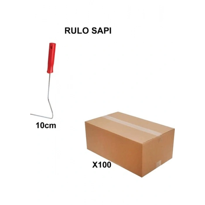 Izmir Fırça Arge Toptan Rulo Sapı 10 Cm- 100 Adet 013308