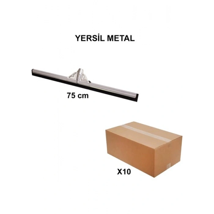 İzmir Fırça Ege ArgeToptan Yersil Metal 75 cm - 10 Adet 005600