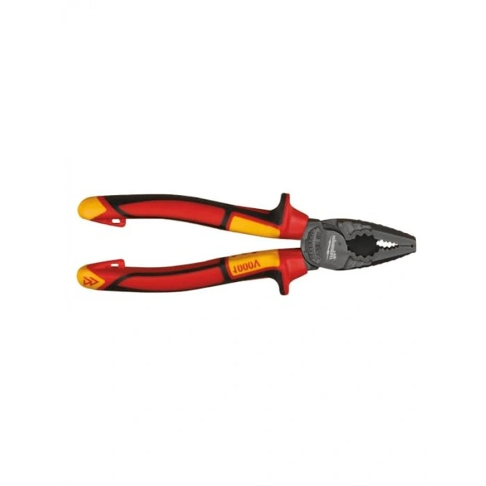 İzoleli Kombine Pense, 180mm Uzunluk ile Güvenli Kullanım
