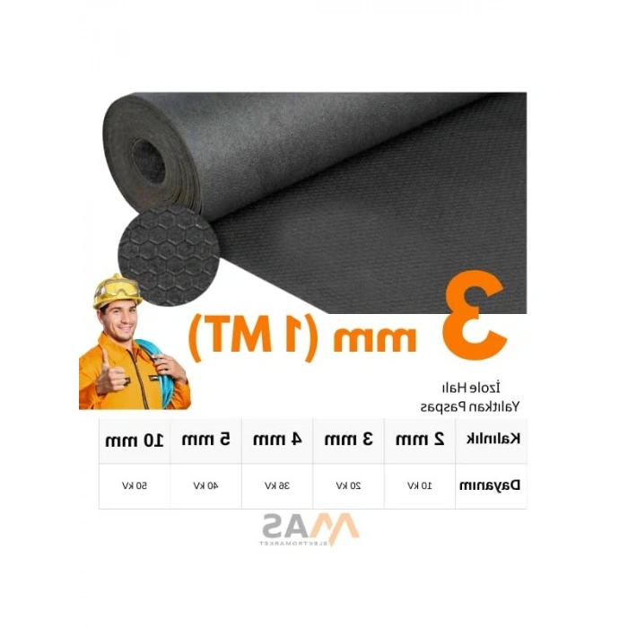 İzolet Halı Yalıtkan Paspas, 3mm Kalınlık, 1x1 Metre