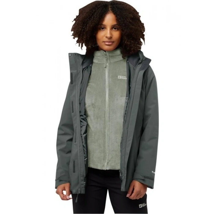 Jack Wolfskin Rotwand 3ın1 Kadın Outdoor Mont A60333